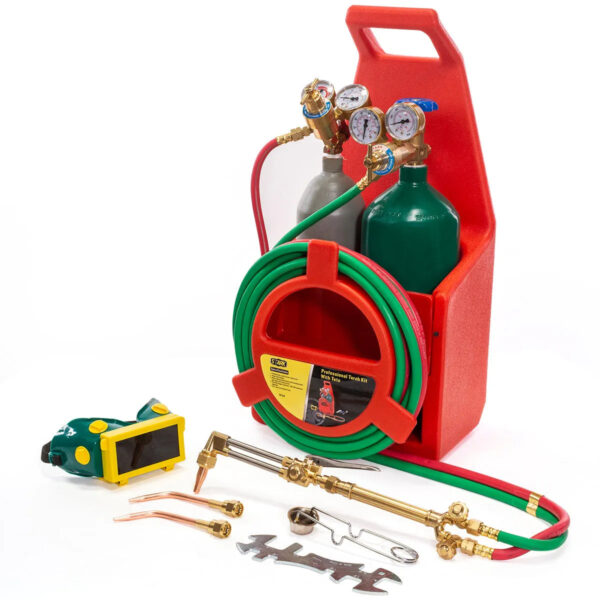 Victor Type Welding & Cutting Torch Oxygen Acetylene Regulator Set - Image 7
