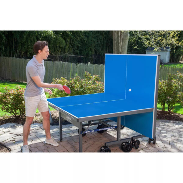 Plus Outdoor Table Tennis Table with Weatherproof Net, 9×5 ft, Foldable, Aluminum Surface - Image 3