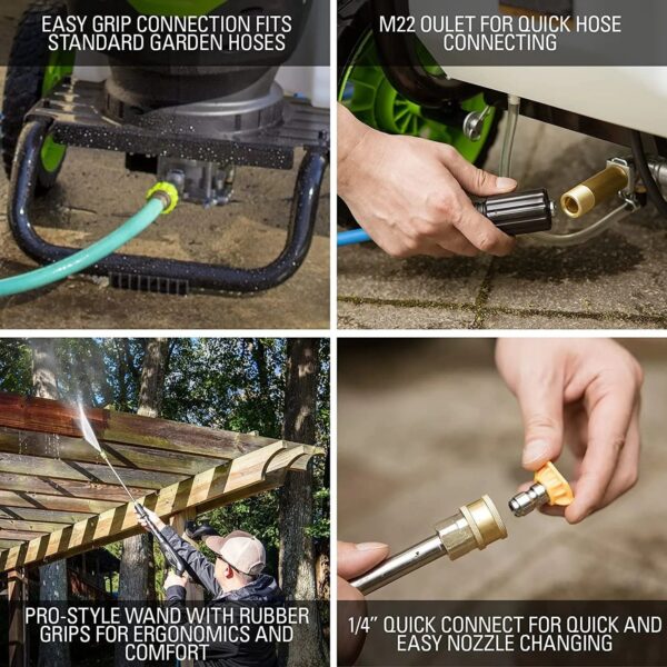 2300-PSI 14 Amp 2.3-GPM Brushless Pressure Washer - Image 8