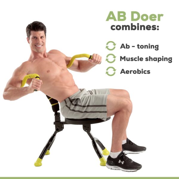 Doer 360 Fitness System with 6 Pack Back Roller Provides an Abdominal and Total Body Workout with Aerobics to Burn Calories and Work Muscles Simultaneously. - Image 5