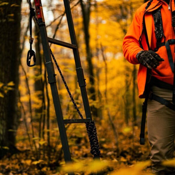 Jumbo Jack Ladder Stand RE658 – Adjustable Shooting Rail, Large Platform, Mesh Seat - Image 7